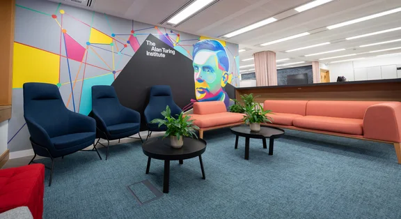 Art mural coloré à l'Institut Alan Turing
