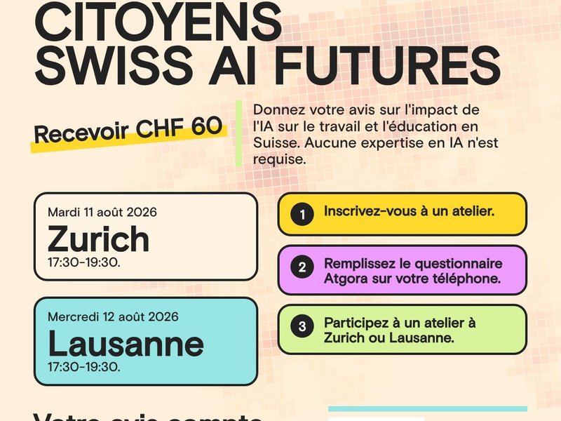 Ateliers citoyens Swiss AI Futures