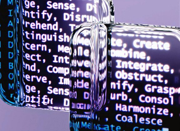 Abstrakte Darstellung von Technologie und Daten