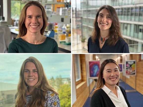 Portraits of four winners