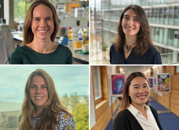 Portraits of four winners