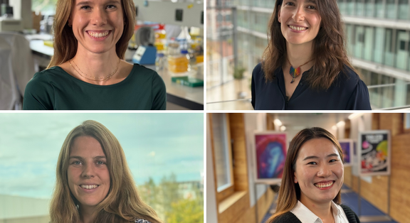 Portraits of four winners