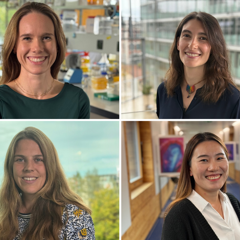 Portraits of four winners