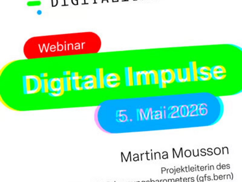Digitaler Impuls mit Martina Mousson: Wie steht die Schweiz zu MINT? Erkenntnisse aus dem ersten Schweizer MINT-Stimmungsbarometer
